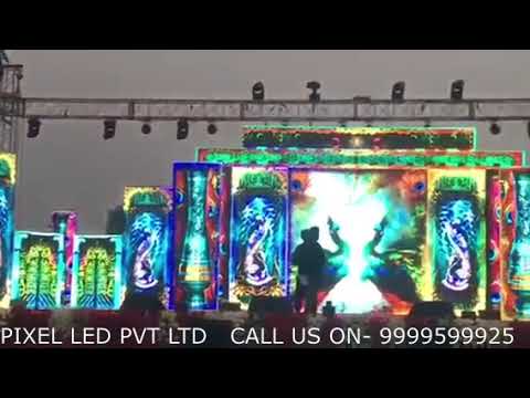 Square Matrix Rental or fix P4.8 Mm Stage LED Display Screen For Outdoor Concert Events, Letter Height: 5 Inches
