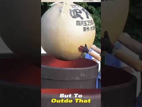 Have you ever seen a super 62inch firework? This is the largest firework in the world! Weighing 1.2t