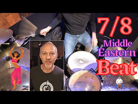 Middle Eastern 7/8 Drum Beat Demo With Percussion by Dave Haddad