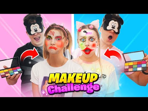 BLIND MAKEUP Challenge 🤡