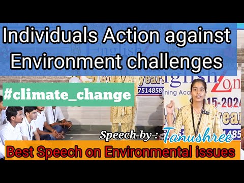 Climate change : challenges and solutions / foundation day speech By Tanushree