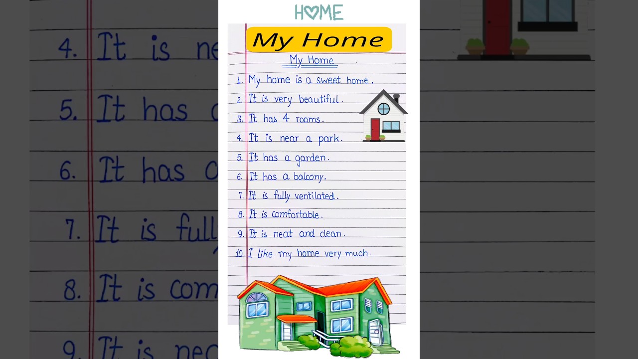 10 Lines On My Home | Essay On My Home | 10 Lines Essay On My Home/My Home Essay/My Home 10 Lines l