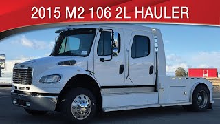 A preview image of the linked video showcasing 2015 Freightliner M2 106 2L Hauler