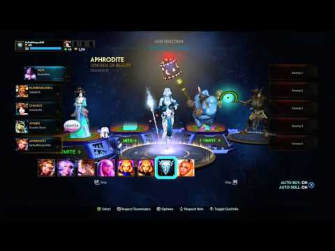 SMITE XBOX ONE ALL SKINS LVL 10 APHRODITE XBOX ONE