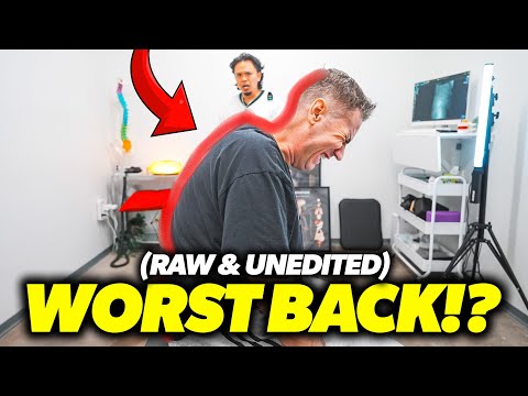 HIS BACK *FINALLY CRACKS* AFTER 30+ YEARS! 😭😱 | Chiropractic Asmr Back Pain Relief | Dr Tubio