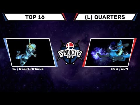 SYN17 PM - vL | Overtriforce (Sheik) vs S@W | Dom (Lucario) | Top 16 (L) Quarterfinals