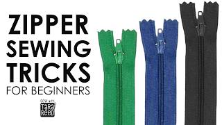 How to line up fabric on a zipper and keep it in place, even if you've never sewn a zipper before
