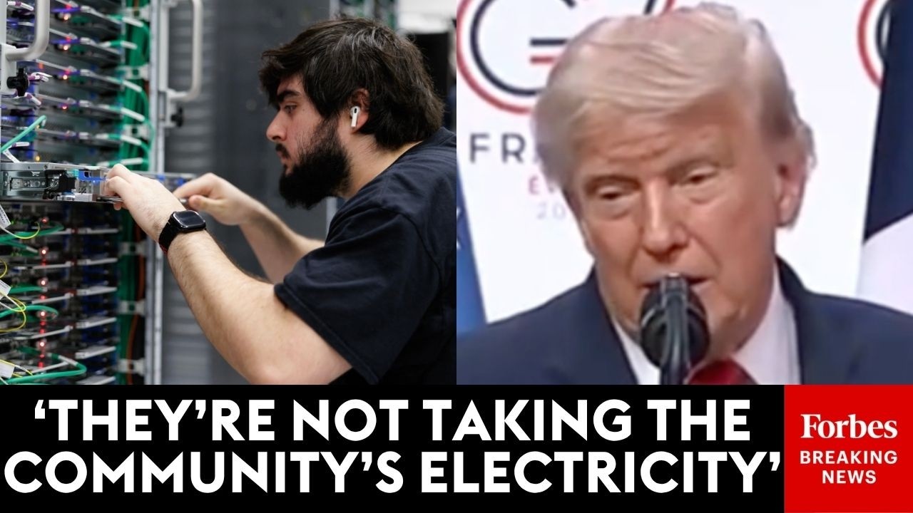 Video: Trump Outlines AI Data Center Self-Power Plan in Speech