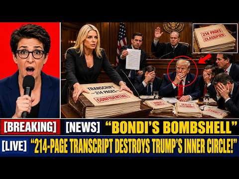 BONDI'S BOMBSHELL: The 214-Page Transcript That Just Destroyed Trump's Inner Circle Today