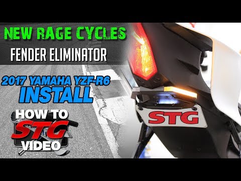 New Rage Cycles 2017-2018 R6 Fender Eliminator Install | SportbikeTrackGear.com