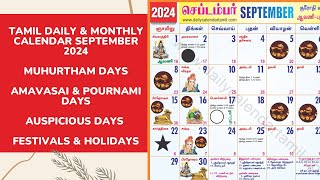 Tamil Calendar September 2024 | Holidays, Muhurtham, Auspicious Date & More