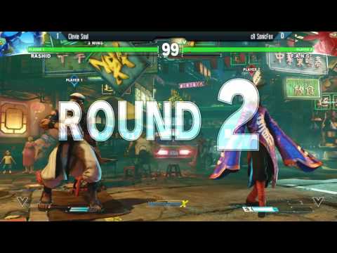 Street Fighter 5 Tournament: Winter Brawl X Semis - Clevie Soul (Rashid) vs cR SonicFox (F.A.N.G.)