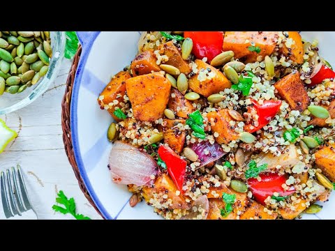 Roasted Pumpkin Quinoa Salad Recipe Video