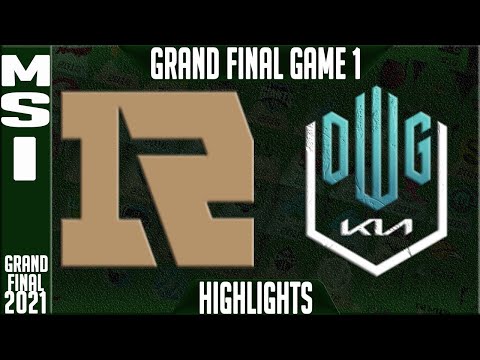 RNG vs DK Final Highlights Game 1 | MSI 2021 Grand Final | Royal Never Give Up vs Damwon KIA