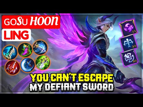 You Can't Escape My Defiant Sword [ ɢᴏsᴜ Hoon Ling ] Mobile Legends