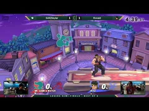 Chronicles: 3, 2, 1! - Losers Semi-Finals - SAK|Skylar (Mr. Game & Watch) vs Ronald (Ryu)