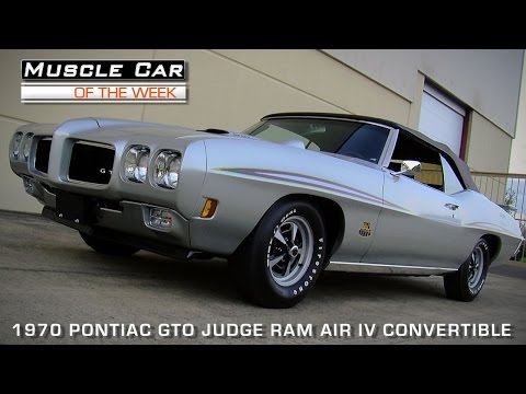 Muscle Car Of The Week Video Episode #93: 1970 Pontiac GTO Judge Ram Air IV Convertible 4-Speed