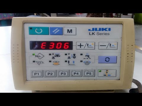 how to remove error E306 JUKI LK - 1900A bartack machine part 1