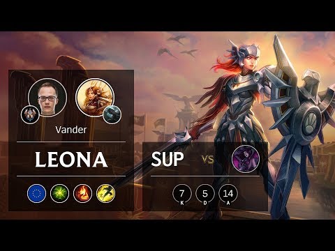 Leona Support vs Morgana - EUW Challenger Patch 9.24