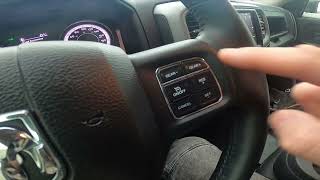 Steering Wheel Buttons Description for Dodge Ram 1500 II ( 2019 - now ) - Steering Wheel Functions