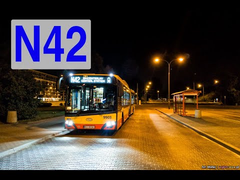 [N42] Around Warsaw by bus: Dw. Centralny - Os. Górczewska