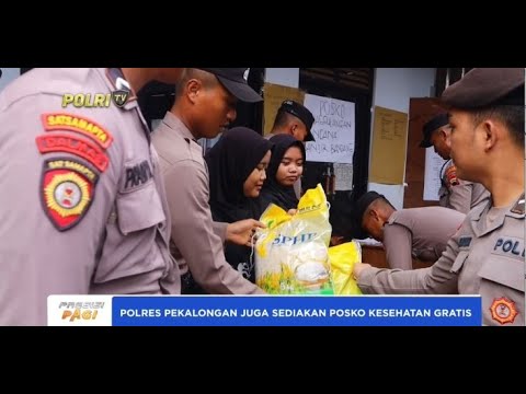 KAPOLRES PEKALONGAN BANTU KORBAN BANJIR WANGANDOWO