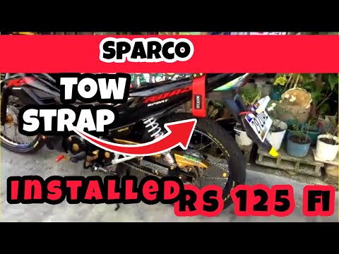 SPARCO TOW STRAP for Rs125 fi | napakadali lang ikabit promise #racewaymotovlog