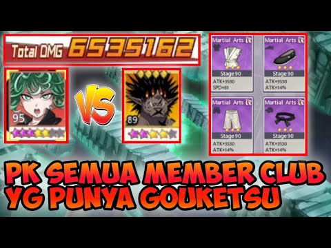 Test Damage Tatsumaki Frame Merah - PK Semua Member Club yg Punya Gouketsu | One Punch Man