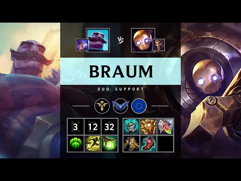 Braum Support vs Blitzcrank - EUW Diamond Patch 25.17