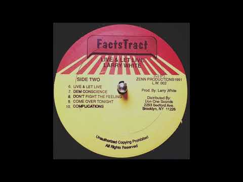 Larry White - Live & Let Live (1991 Digi)