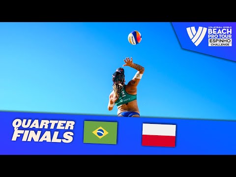 Agatha/Rebecca vs. Gruszczynska/Wachowicz - Quarter Finals Highlights Espinho 2023 #BeachProTour