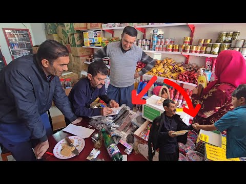 Buying and selling at Akbar's shop in the heart of laughter and joy