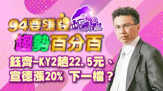 鈺齊-KY2趟22.5元、宣德漲20% 