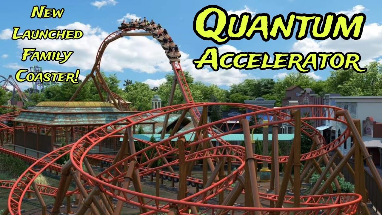Six Flags New England Quantum Accelerator Double Launched Family Roller Coaster New For 2025!