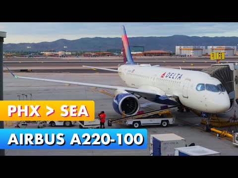 Miniatura de YouTube para Delta Air Lines Airbus A220-100
