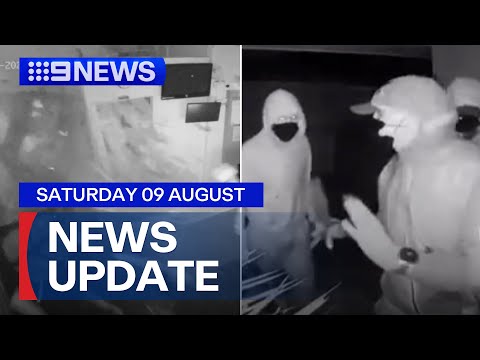 Teen charged after pursuit; Armed home invasion caught on camera | 9 News Australia