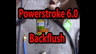 Powerstroke 6.0 F250 backflush with CLR lower coolant oil temp delta