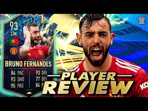 93 TEAM OF THE SEASON BRUNO FERNANDES PLAYER REVIEW! - FIFA 22 Ultimate Team