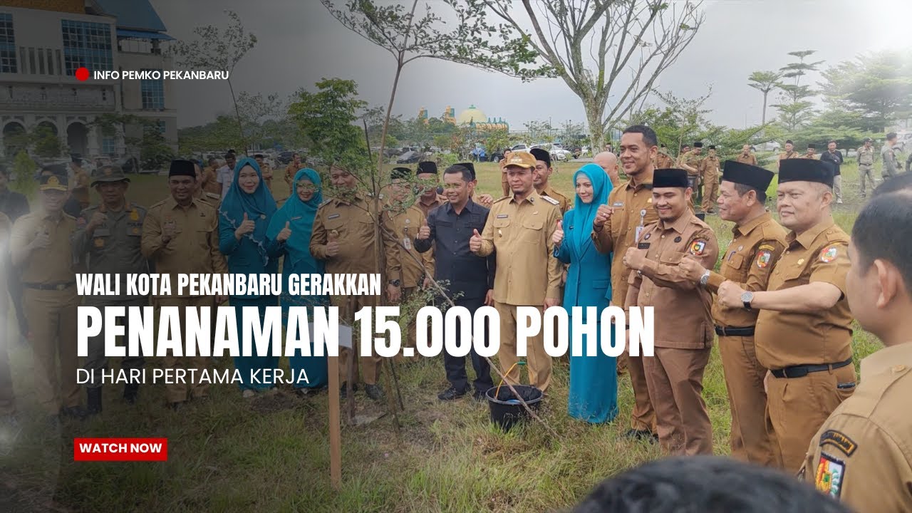 Wali Kota Gerakkan Penanaman 15.000 Pohon di Hari Pertama Kerja