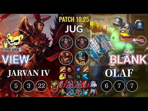 SG-S View Jarvan IV vs KT Blank Olaf Jungle - KR Patch 10.25