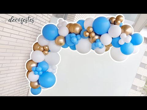 How to make a balloon garland? Organic balloon arch. Step by step.
