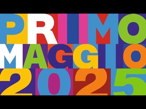 Concertone Primo Maggio 2025 (Immagini RAI) Live in Roma Piazza San Giovanni 01.05.2025