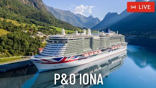 SHIPS TV - P&O Iona Lunchtime Arrival Cruise Ship Port of Southampton (LIVE)