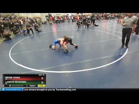 97 Lbs Cons. Round 3 - Landon Reasoner, NE Vs Bryar Hooks, OK 8c6b