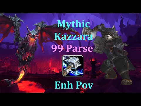 Mythic Kazzara 99 Parse | Enhance Shaman PoV