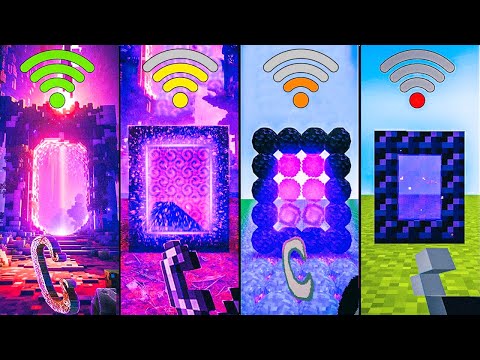 nether portal with different Wi-Fi in minecraft