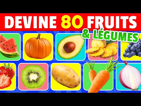 Devine 80 FRUITS et LÉGUMES en 3 secondes 🍓🍆🥔 | FACILE à IMPOSSIBLE