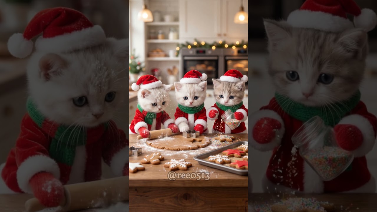 AIニューボーンフォト爆誕！！！子猫のクリスマス！