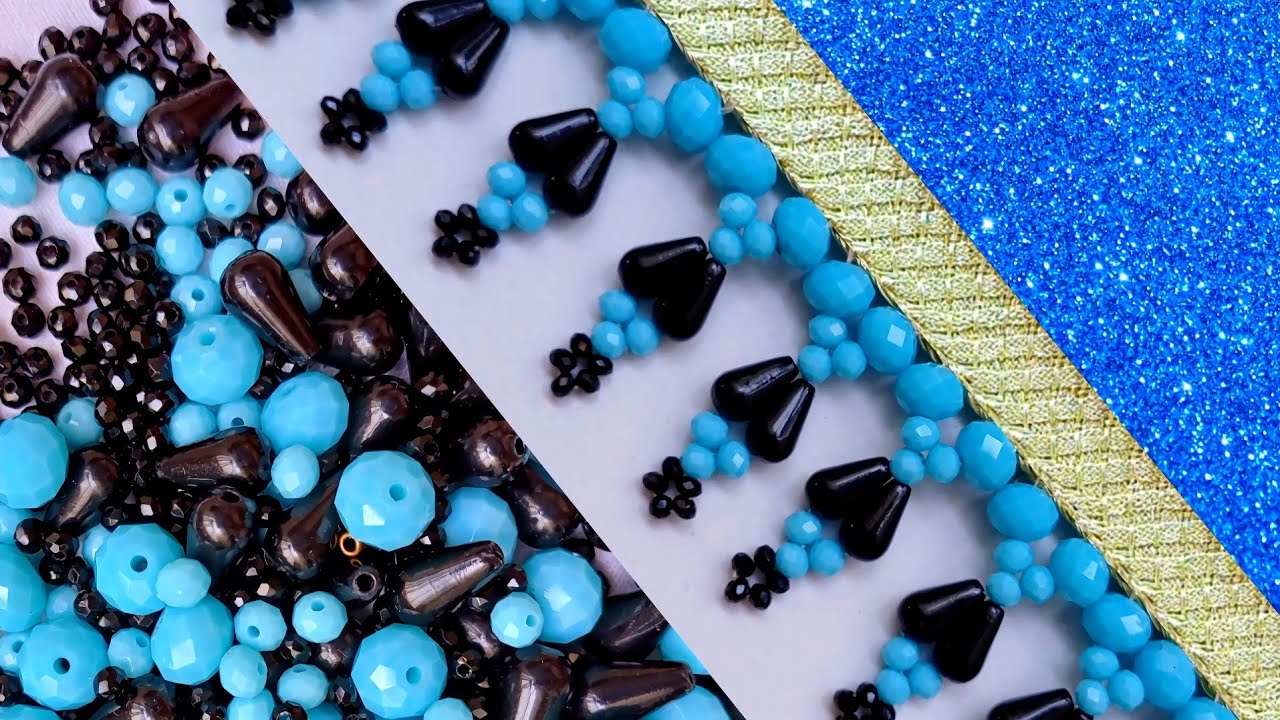 Learn new and up-to-date jewelry embroidery designs with me every day.#DIY💫💙💫