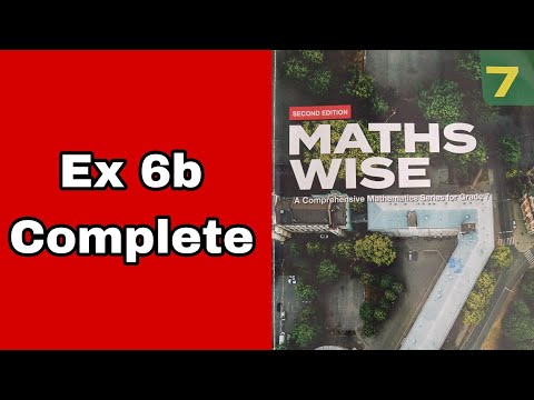 Maths wise 7 Oxford | Ex 6b Complete